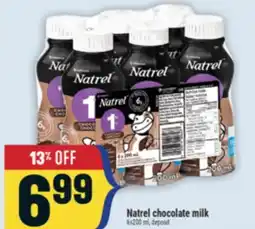 Marché Adonis Natrel chocolate milk offer