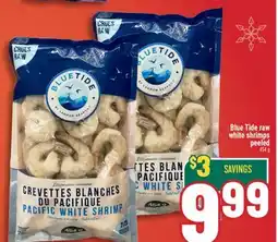 Marché Adonis Blue Tide raw white shrimps peeled offer