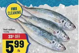 Marché Adonis Fresh sardines offer