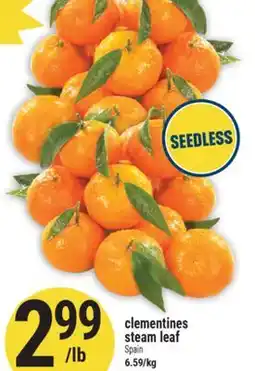 Marché Adonis clementines steam leaf offer