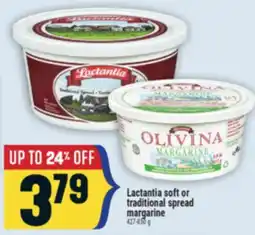 Marché Adonis Lactantia soft or traditional spread margarine offer
