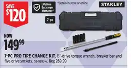 Canadian Tire Stanley 7-PC PRO TIRE CHANGE KIT offer