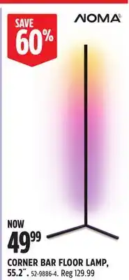 Canadian Tire Noma CORNER BAR FLOOR LAMP offer