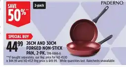 Canadian Tire PADERNO 26CM AND 30CM FORGED NON-STICK PAN offer