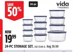 Canadian Tire Vida by PADERNO 24-PC STORAGE SET offer