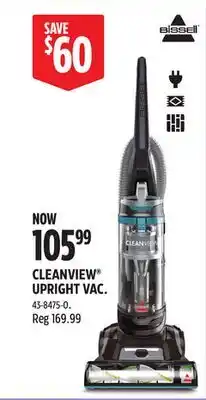 Canadian Tire BISSELL CLEANVIEW UPRIGHT VAC offer