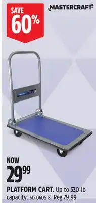 Canadian Tire Mastercraft PLATFORM CART offer