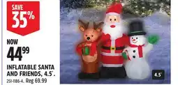 Canadian Tire Gemmy INFLATABLE SANTA AND FRIENDS offer