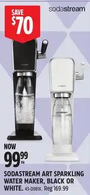 Canadian Tire SODASTREAM ART SPARKLING WATER MAKER offer