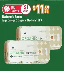 Healthy Planet Nature's Farm Eggs Omega 3 Organic Medium offer