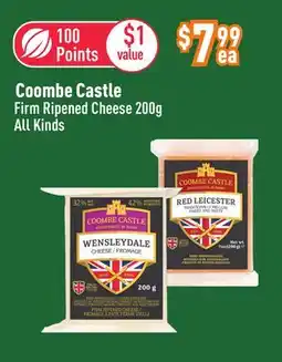 Healthy Planet Coombe Castle Firm Ripened Cheese offer