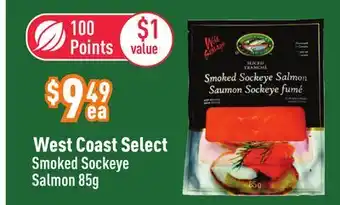 Healthy Planet West Coast Select Smoked Sockeye Salmon offer
