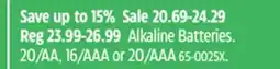 Canadian Tire Duracell Alkaline Batteries offer