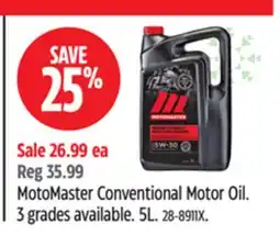 Canadian Tire MotoMaster Conventional Motor Oil offer