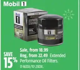 Canadian Tire Mobil 1 Extended Performance Oil Filters offer