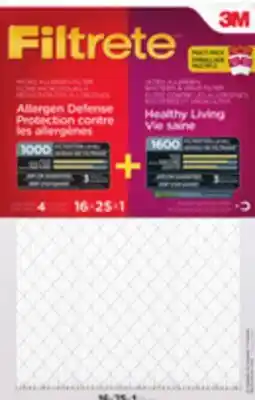 Canadian Tire 3M Filtrete 1000/1600 MPR Filter offer