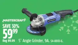 Canadian Tire Mastercraft 5˝ Angle Grinder, 9A offer