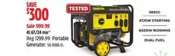 Canadian Tire Dewalt Portable Generator offer