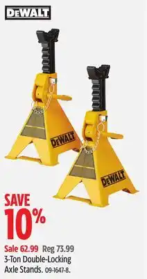 Canadian Tire 3-Ton Double-Locking Axle Stands offer