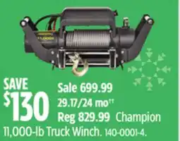 Canadian Tire Champion 11,000-lb Truck Winch offer