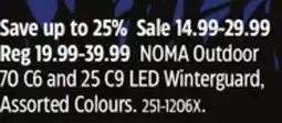 Canadian Tire NOMA Outdoor 70 C6 and 25 C9 LED Winterguard offer
