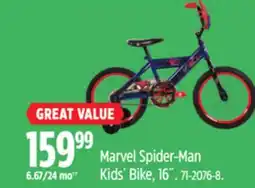 Canadian Tire Marvel Spider-Man Kids' Bike offer