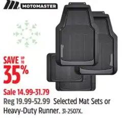 Canadian Tire Selected Mat Sets or Heavy-Duty Runner offer