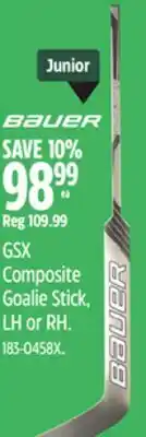 Canadian Tire Bauer GSX Composite Goalie Stick offer