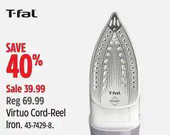 Canadian Tire T-fal Virtuo Cord-Reel Iron offer