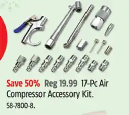 Canadian Tire mastercraft Compressor Accessory Kit offer