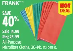 Canadian Tire Frank All-Purpose Microfibre Cloths offer