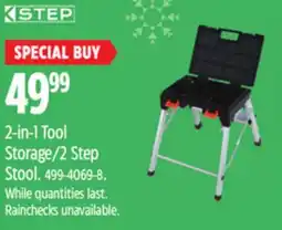 Canadian Tire Kstep 2-in-1 Tool Storage/2 Step Stool offer