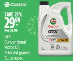 Canadian Tire Castrol Conventional Motor Oil offer