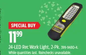 Canadian Tire 24-LED Rec Work Light, 2-Pk offer