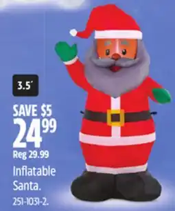 Canadian Tire Inflatable Santa offer