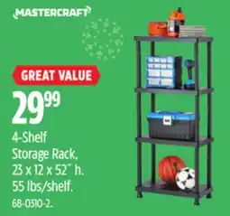 Canadian Tire Mastercraft 4-Shelf Storage Rack offer