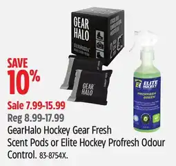 Canadian Tire GearHalo Hockey Gear Fresh Scent Pods or Elite Hockey Profresh Odour Control offer