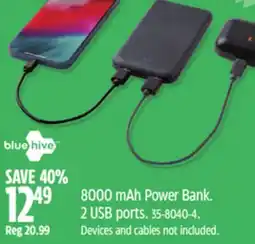 Canadian Tire Bluehive 8000 mAh Power Bank offer