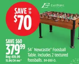 Canadian Tire 54˝ Newcastle Foosball Table offer
