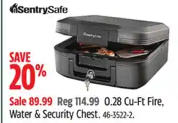 Canadian Tire Sentrysafe 0.28 Cu-Ft Fire, Water & Security Chest offer