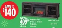 Canadian Tire CANVAS Lotus Media 67˝ Electric Fireplace offer
