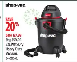 Canadian Tire Shop-Vac 22L Wet/Dry Heavy Duty Vacuum offer