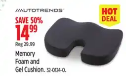Canadian Tire Autotrends Memory Foam and Gel Cushion offer