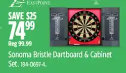 Canadian Tire EastPoint Sonoma Bristle Dartboard Cabinet Set offer