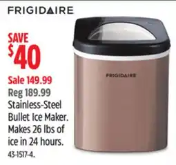 Canadian Tire Frigidaire Stainless-Steel Bullet Ice Maker offer