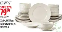Canadian Tire CANVAS 32-Pc Milliken Dinnerware Set offer