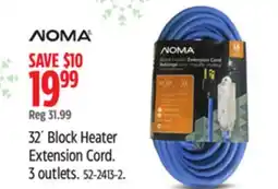 Canadian Tire NOMA 32´ Block Heater Extension Cord offer