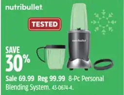 Canadian Tire Nutribullet 8-Pc Personal Blending System offer