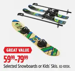 Canadian Tire Airhead Selected Snowboards or Kids' Skis offer