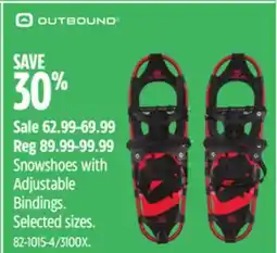 Canadian Tire Snowshoes with Adjustable Bindings. Selected sizes offer